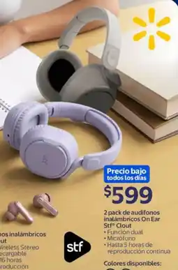 Walmart Stf clout audifonos inalámbricos on ear oferta