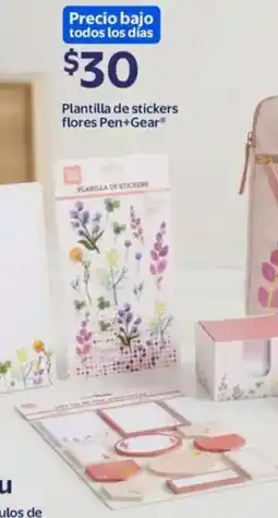 Walmart Pen+gear plantilla de stickers flores oferta