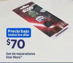 Walmart Star wars set de separadores oferta