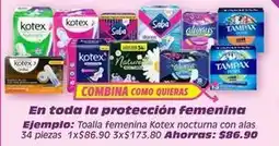 Soriana Híper Kotex - toalla femenina oferta