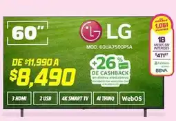 Soriana Híper Lg - 60 mod. 60ua7500psa oferta