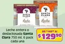 Soriana Híper Santa clara - leche entera o deslactosada oferta
