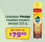 Soriana Híper Pledge - limpiador muebles madera aerosol oferta