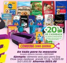 Soriana Híper Dog chow - alimento seco para perro razas medianas oferta