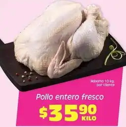 Soriana Híper Pollo entero fresco oferta