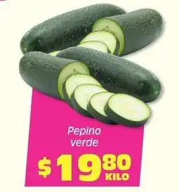Soriana Híper Pepino verde oferta