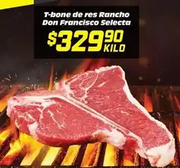 Soriana Híper Don francisco - t-bone de res oferta