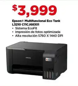 Bodega Aurrerá Epson multifuncional eco tank L3210 C11CJ68301 oferta