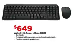 Bodega Aurrerá Logitech kit teclado y mouse MK250 oferta
