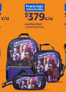Walmart Lonchera ruz varias licencias oferta