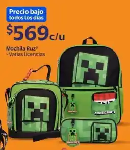 Walmart Mochila ruz varias licencias oferta