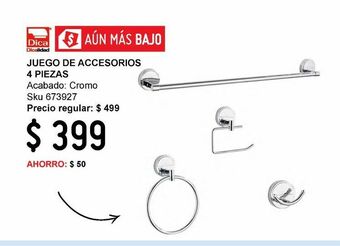 Sodimac Homecenter Juego de accesorios 4 piezas oferta