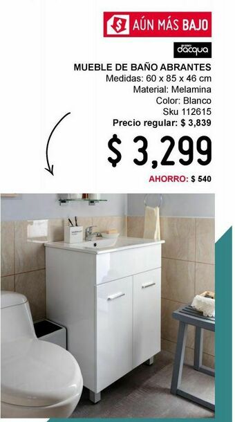Sodimac Homecenter Mueble de baño abrantes oferta