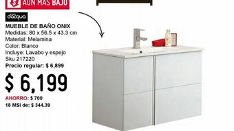 Sodimac Homecenter Mueble de baño onix oferta