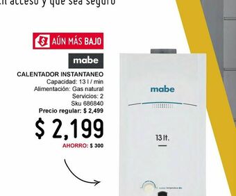 Calentador instantaneo 