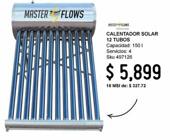 Sodimac Homecenter Calentador solar 12 tubos oferta
