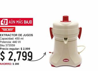 Extractor de jugos con cuchillas de acero inoxidable