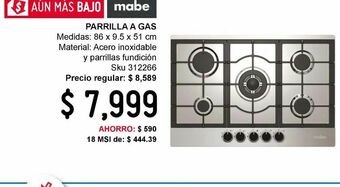 Sodimac Homecenter Parrilla a gas oferta