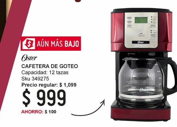 Cafetera de goteo oferta en Sodimac Homecenter