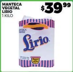 Merco Lirio - manteca vegetal oferta