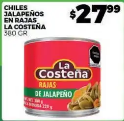 Merco La costeña - chiles jalapeños en rajas oferta