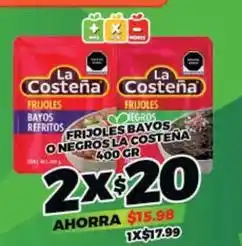 Merco La costeña - frijoles bayos o negros oferta