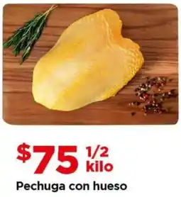 Bodega Aurrerá Pechuga con hueso oferta
