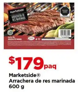 Bodega Aurrerá Marketside arrachera de res marinada oferta