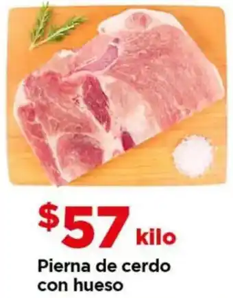 Bodega Aurrerá Pierna de cerdo con hueso oferta