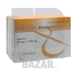 Farmacias Bazar OMEPRAZOL/BICARBONATO DE SODIO 20/110MG 30 CAPSULAS PHARMAGEN oferta