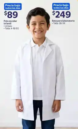 Walmart Bata para laboratorio oferta