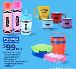 Walmart Crayons botella con tapa, vaso con popote o taza oferta