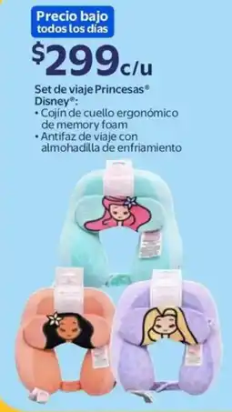 Walmart Princesas disney set de viaje oferta