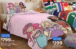 Walmart Princesas disney o mickey edrecolcha matrimonial oferta