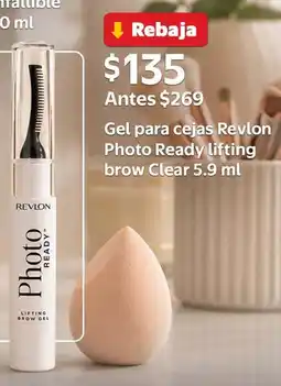 Walmart Revlon photo ready gel para cejas lifting brow clear oferta