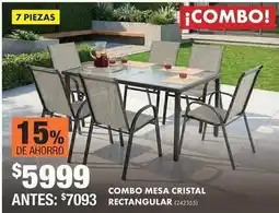The Home Depot Cristal - combo mesa cristal rectangular (242355) oferta