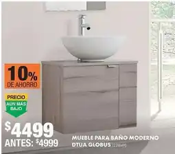 The Home Depot Mueble para baño moderno dtua globus oferta