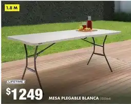 The Home Depot Lifetime - mesa plegable blanca oferta