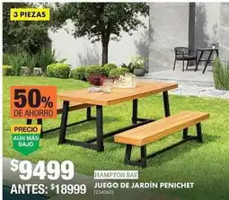 The Home Depot Hampton bay - juego de jardín penichet oferta