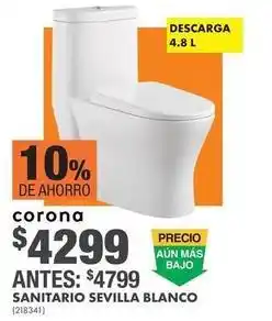The Home Depot Corona - sanitario sevilla blanco (218341) oferta