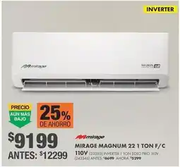 The Home Depot Mirage - magnum 22 1 ton solo frio oferta