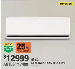 The Home Depot Lg - blanco 1 ton frio 220v (232023) oferta