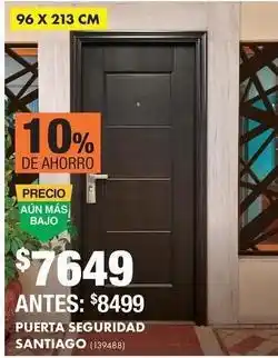 The Home Depot Puerta seguridad santiago oferta