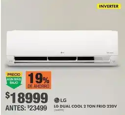 The Home Depot Lg - dual cool 2 ton frio 220v oferta
