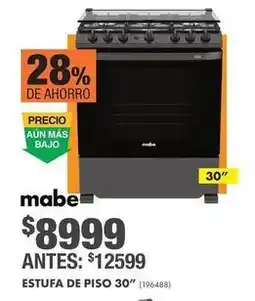 The Home Depot Mabe - estufa de piso 30 (196488) oferta