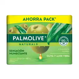 Farmacias YZA PALMOLIVE NATURALS 4PACK JBN OLIVA ALO 120G oferta