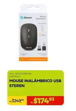 Woolworth Steren - mouse inalámbrico usb oferta