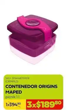 Woolworth Contenedor origins maped oferta