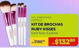 Woolworth Ruby kisses - kit de brochas oferta