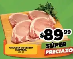 Merco Natural - chuuleta de cerdo natural kilo oferta